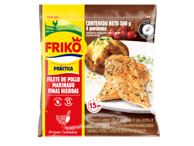 Filete de pollo en finas hierbas Friko