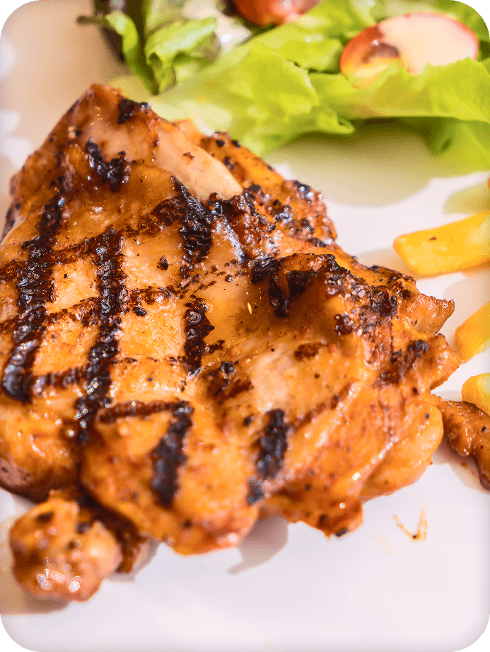 Churrasco de pollo para un almuerzo rápido