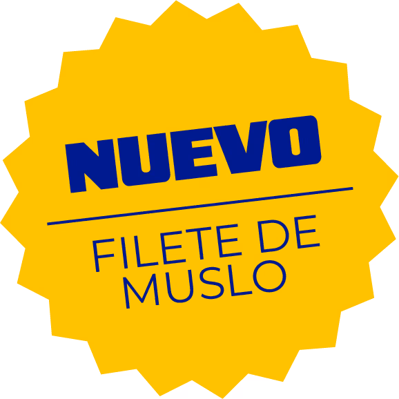 Sello nuevo filete de muslo
