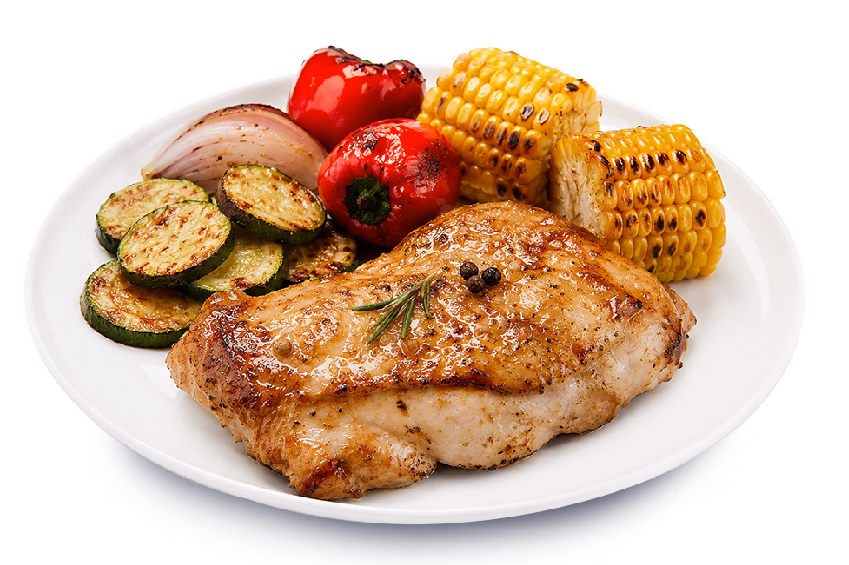 Churrasco de pollo Friko con ensalada y papas