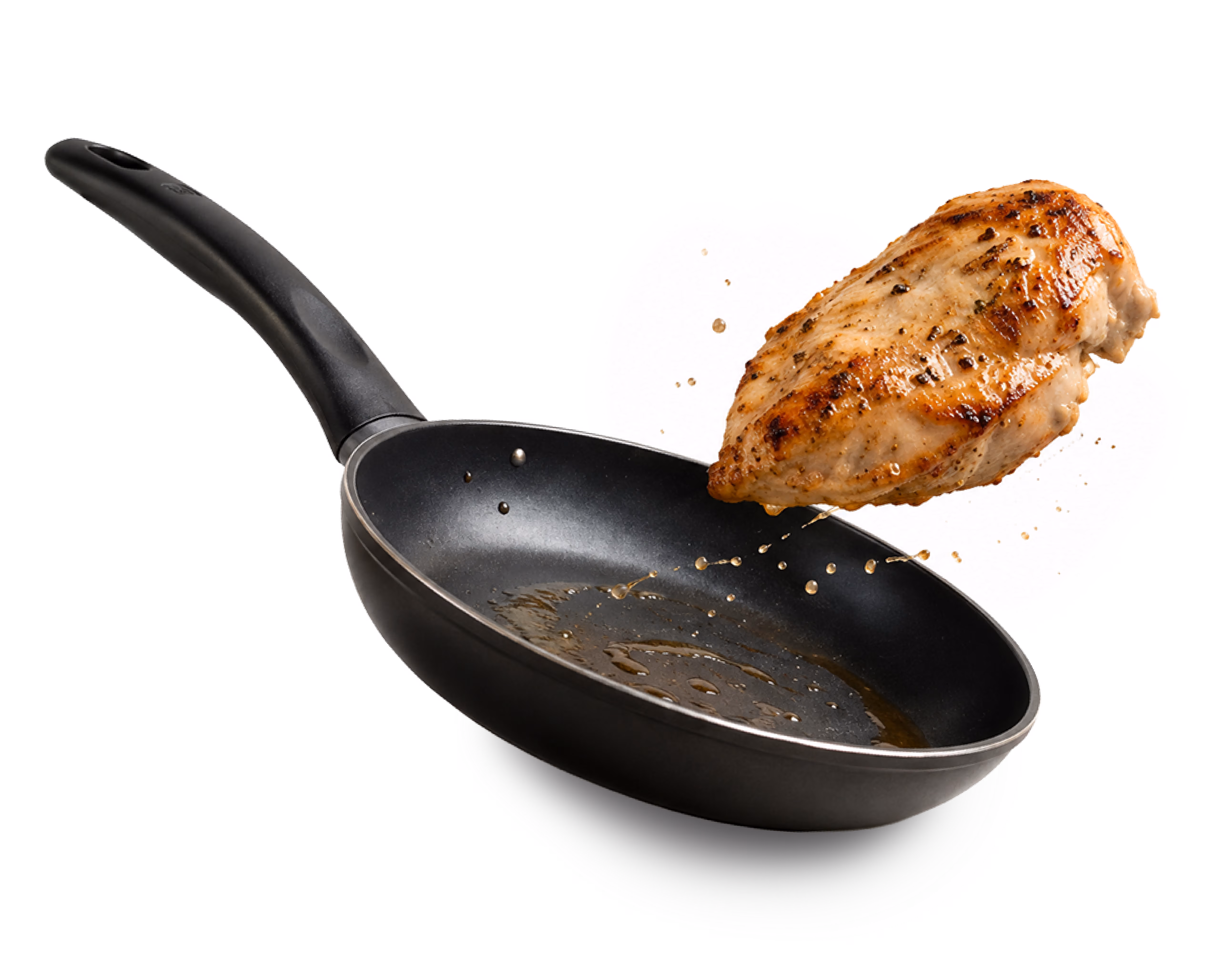 Filete de pollo Friko saltando de un sarten