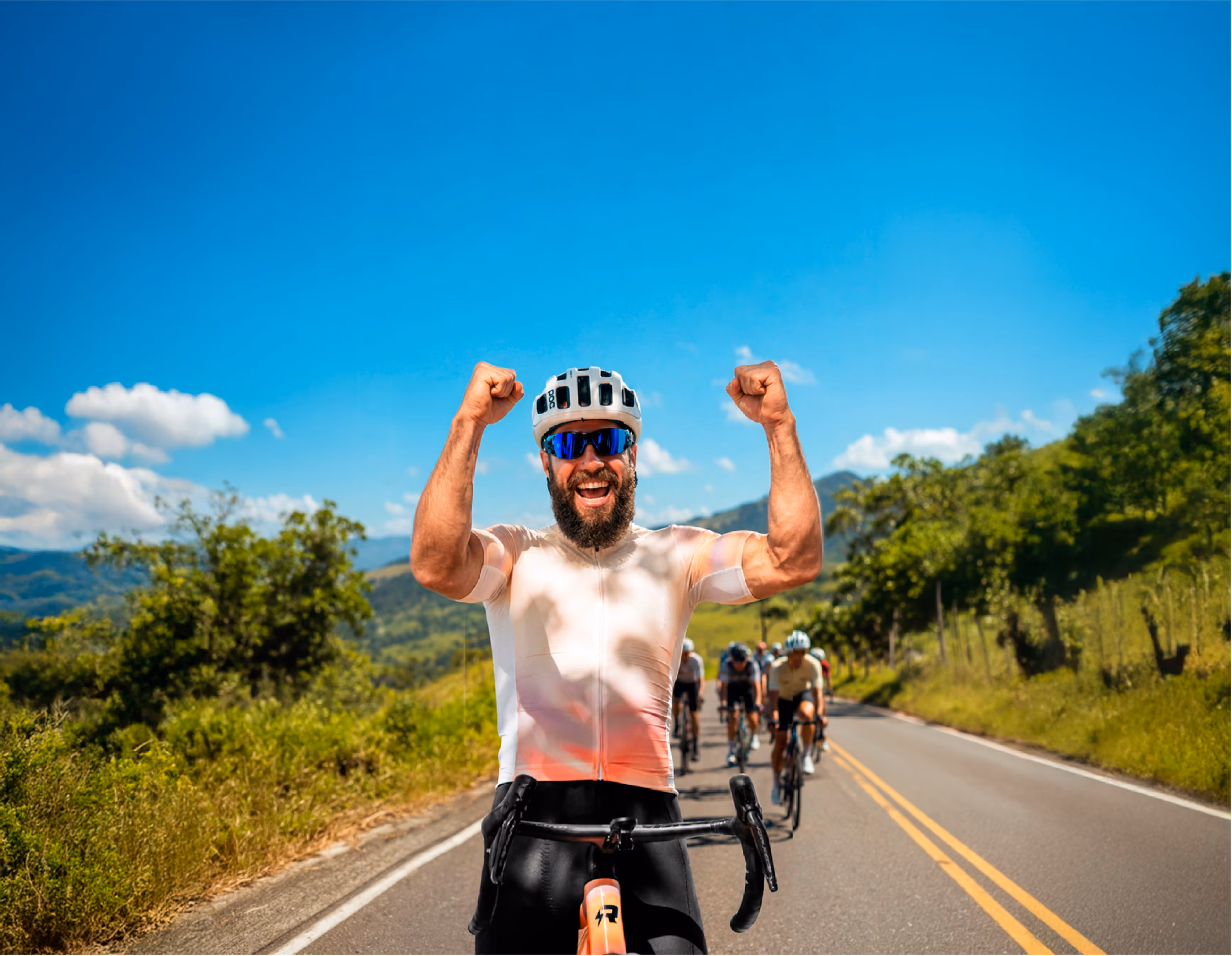 Ciclista en la rodada