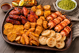 Cómo preparar una picada con pollo para compartir