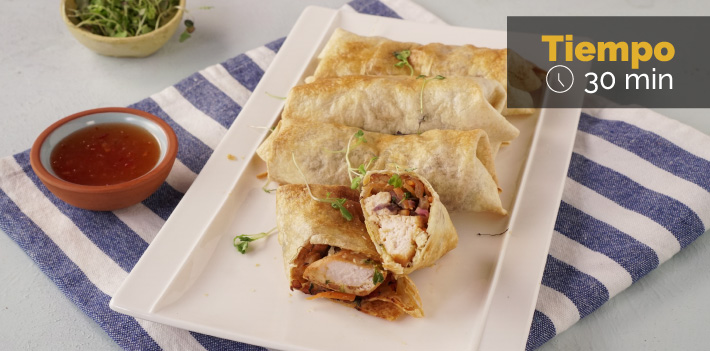 Lumpias fáciles para airfryer