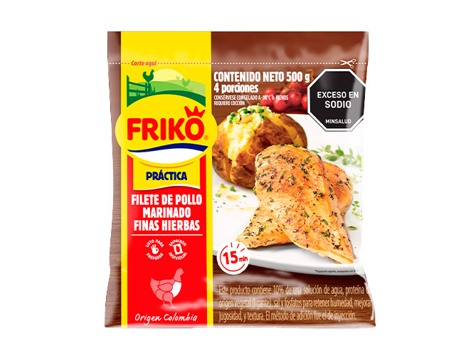 Filete de pollo en finas hierbas Friko