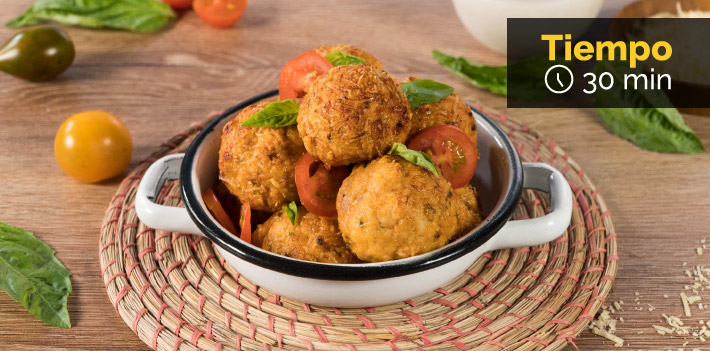 Albóndigas parmesanas de Pollo