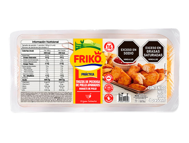 Filetes de pollo friko molidos mexicano