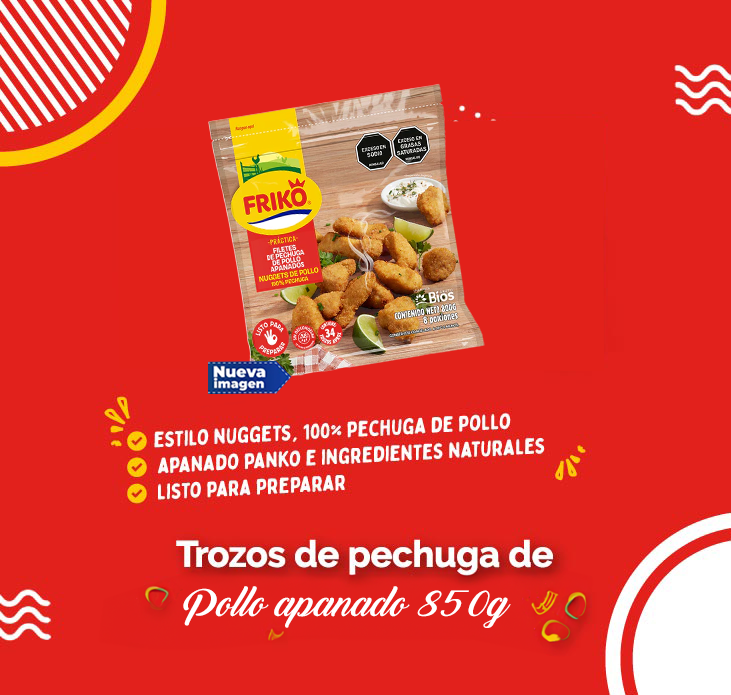 Trozos de pechuga apanados