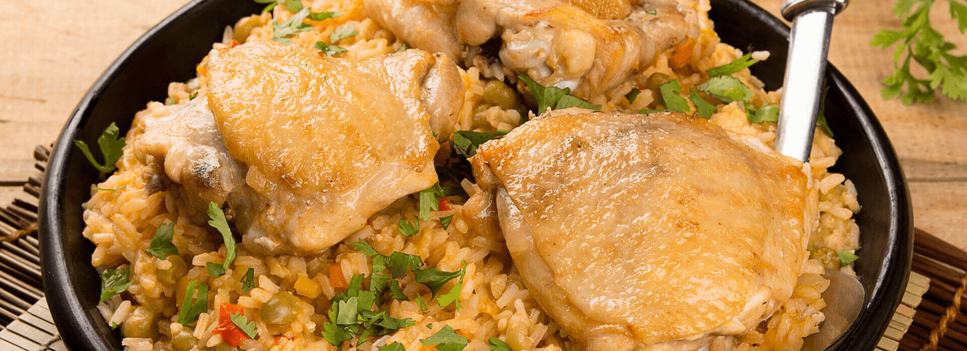 Cómo preparar arroz caldoso con contramuslos