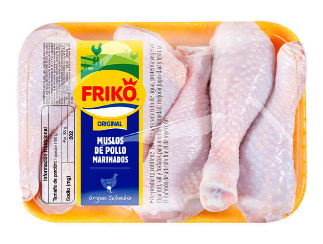 Muslos de pollo marinados 