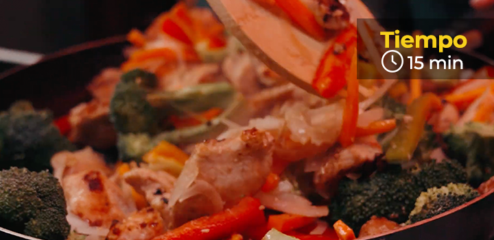 Chop Suey con Filetes de pollo Friko