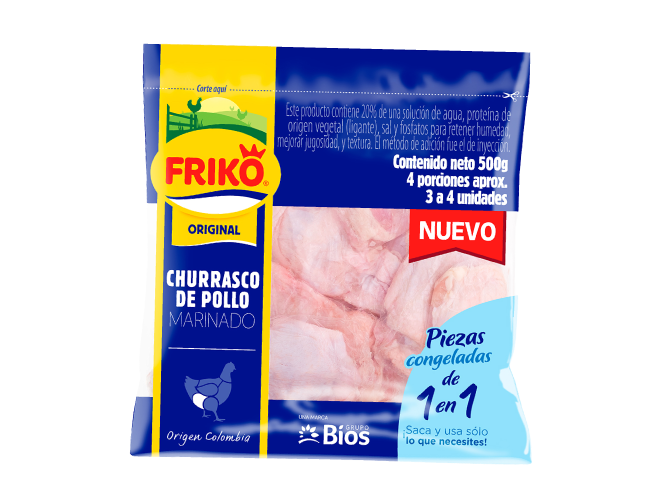 Churrasco de pollo marinado