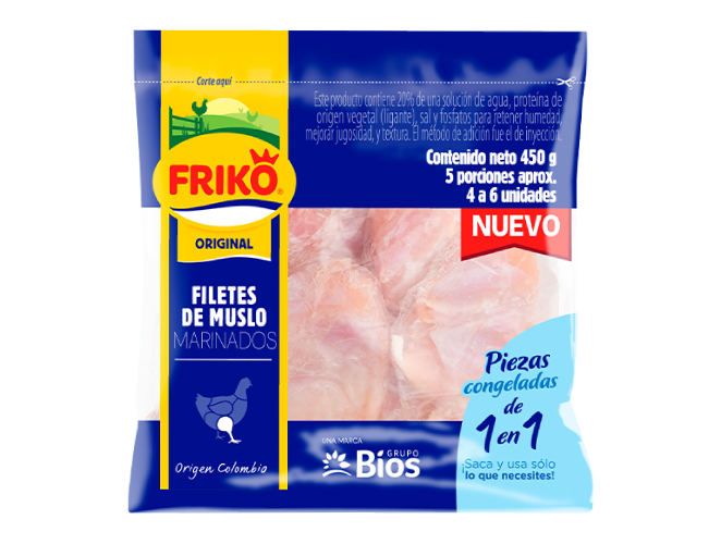 Filete de muslo de pollo