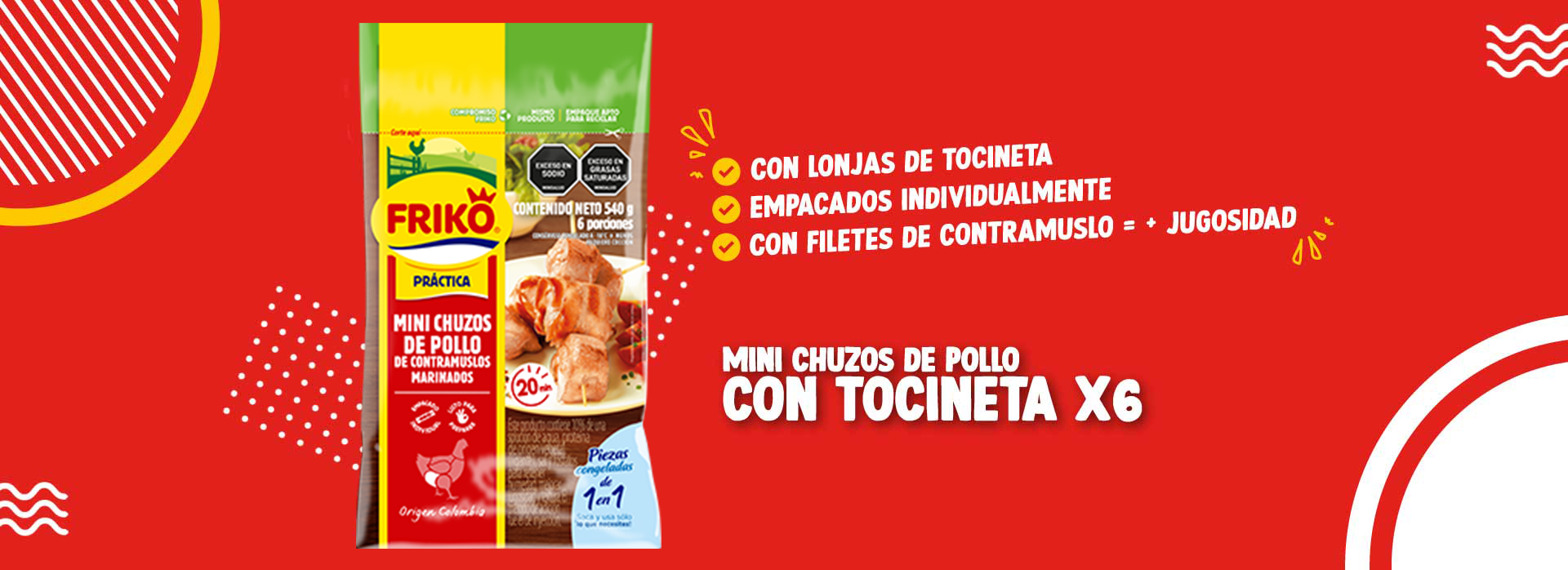 Mini Chuzos de pollo