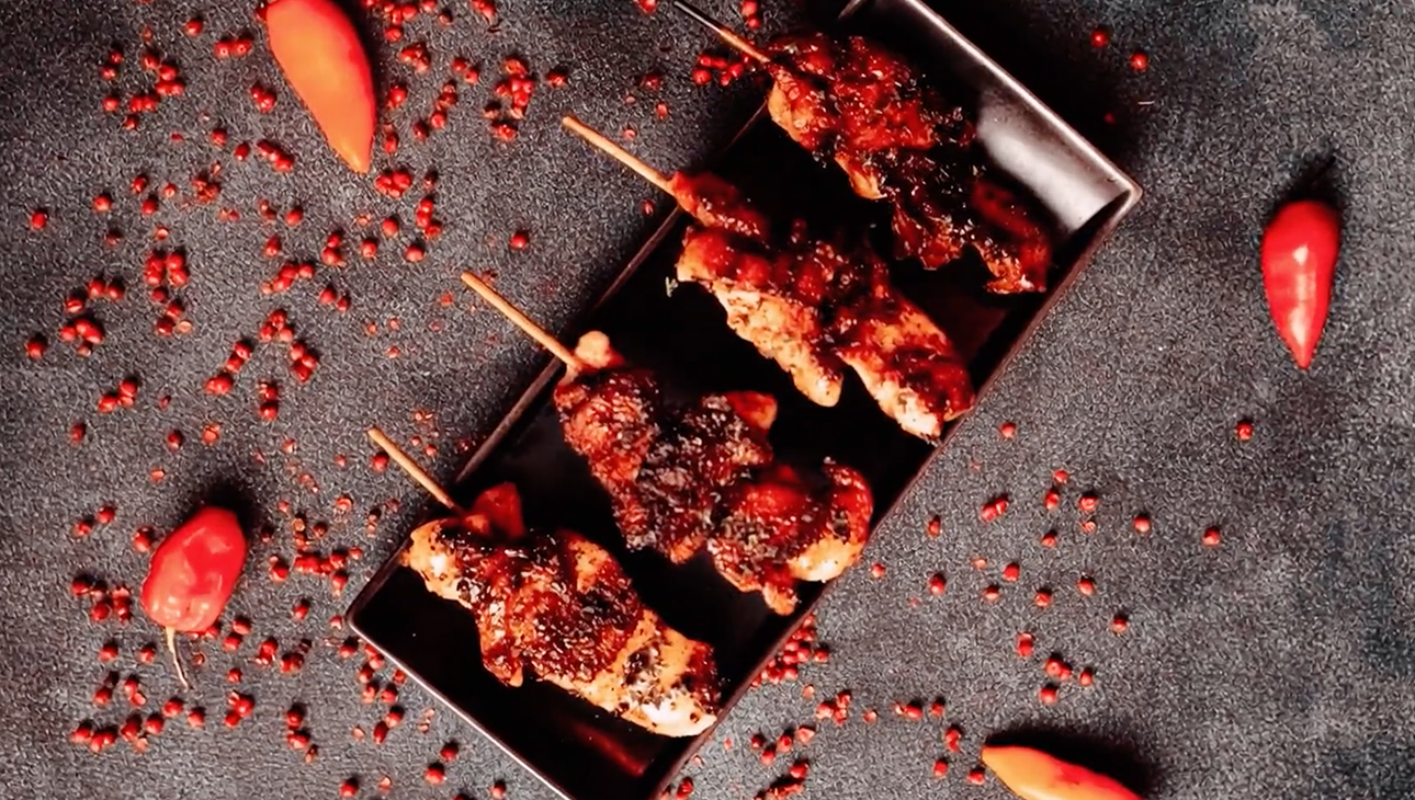 Pinchos de Pollo al Ajillo Express