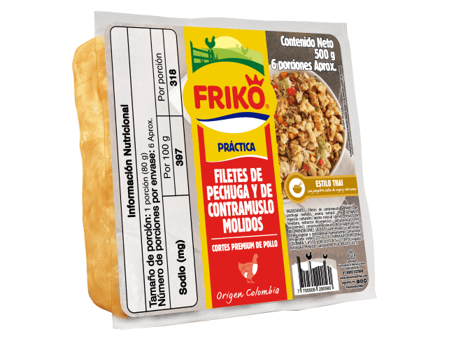 Filetes de pollo friko molidos Thai