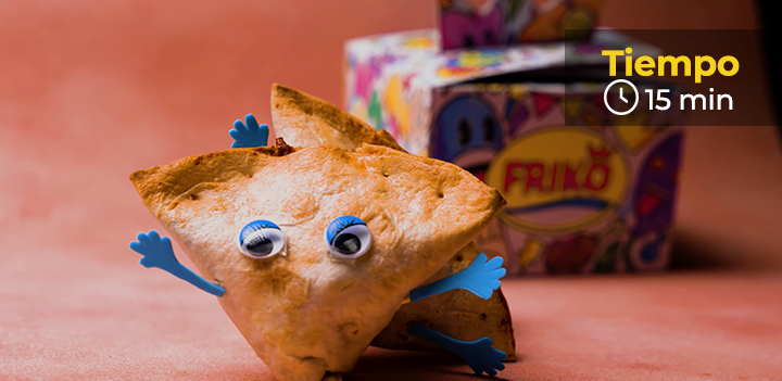 Triángulos de Chick Snack con queso