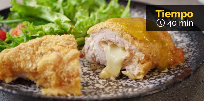 Receta de Cordon blue con salsas