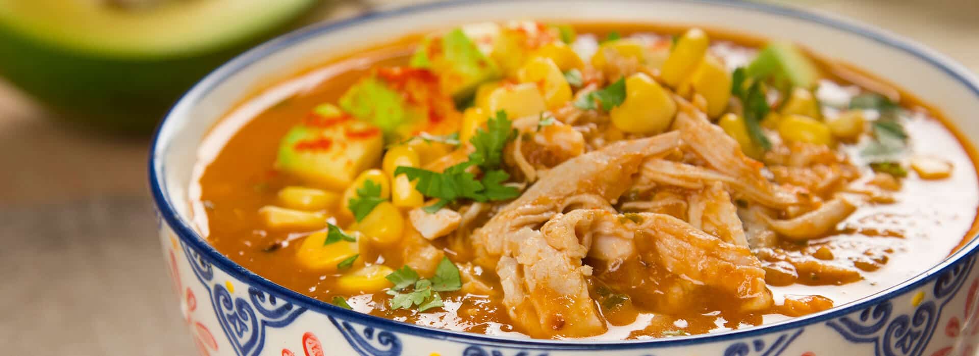 Receta de crema de tomate mexicana con pollo