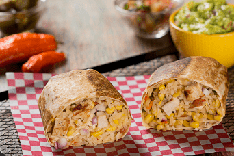 Disfruta de un burrito mexicano con pollo Friko