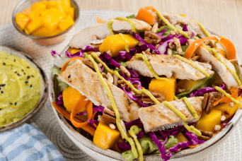 Receta de ensalada de pollo saludable