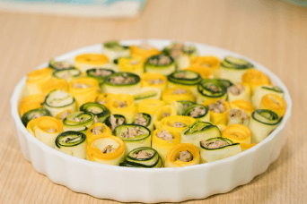 Receta de gratinado de pollo y zucchini