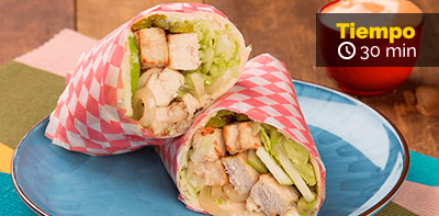 Wrap de pollo recetas